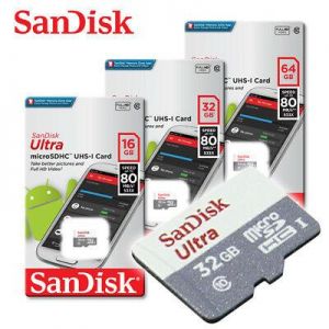    SanDisk Ultra New 16GB 32GB 64GB micro SD HC Flash Memory Card 80MB Class10